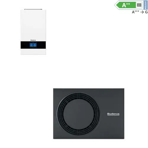 Buderus M WLW176i-5 AR E Luft/Wasser-Wärmepumpe, elektrischer Zuheizer 9 kW, Funkmodul MX400 7739622563 Begrenztes Angebot