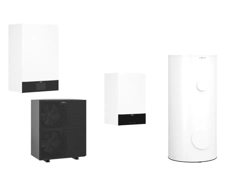 Letzte Chance Viessmann Vitocal 250-A Hybridpaket A13, 230V, mit Vitodens 200-W 250L Speicher, 32 kW, Typ B2HA Z033163