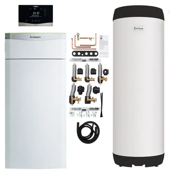 Vaillant Paket 4.6302 flexoTHERM exclusive VWF 87/4, Sole/Wasser-Wärmepumpe 8 kW 8000038608 Sofort Bestellen