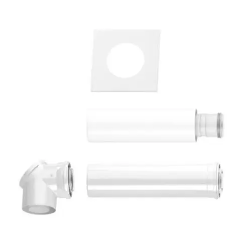 Top-Angebot Buderus LAS-K Grundbausatz Ø 80/125 mm, Luft-Abgas-Sch., RLU, PP/verz. Stahl 7738112582