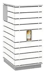 Viessmann Wodtke Pelletofen ivo.tec water+ 13 kW, Glas-Dekor white, Silbermetallic 7327794 Billig