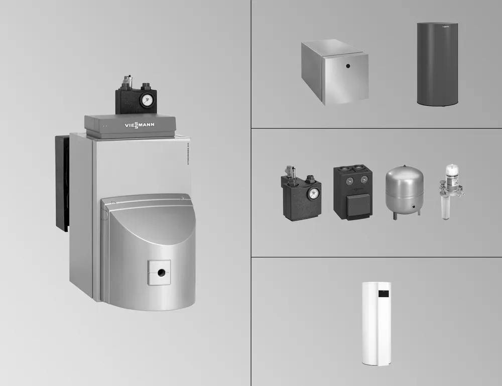 Mega-Angebot Viessmann Paket Vitorondens 200-T 24,6 kW, o. Mischer + VC 100-V CVAA, 200L Vitograph. Z029770