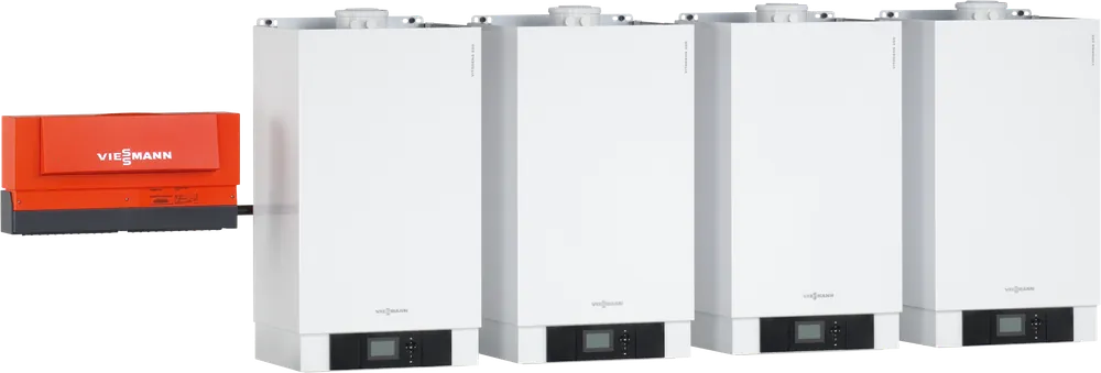 Markenprodukt Viessmann Vitodens 200-W 240 kW, 3-Kesselanlage Gasthermen, freistehend, Reihe B2HAI61