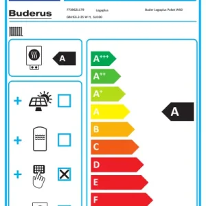 Zertifiziert Buderus GB192i.2-35, W50, Gas-Brennwerttherme, weiß, SU300, 300 l, BC400 7739621179