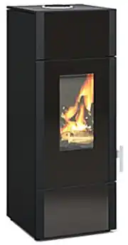 Viessmann Wodtke Holz-Kaminofen Giro water+ 8 kW wasserführend, black 7327850 Geprüft
