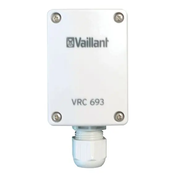 Vaillant Außenfühler VRC 693 Wandaufbaufühler, untere Kabeleinführung 0020286879 Zertifiziert