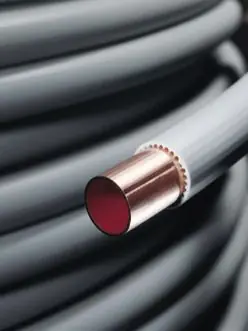 Buderus WICU Kupferrohr in Ringen, 18 x 1,0 mm, weich, kunststoffummantelt, 25 Meter 80605070 Neu Im Sortiment