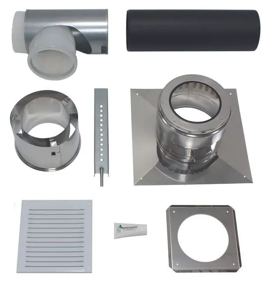 Garantierte Lieferung Vaillant Basis-Anschluss-Set für den Schachteinbau Ø 160 PP 0020095533