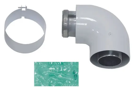 Vaillant Bogen 90° konzentrisch Ø 60/100 Alu 303808 Neue Kollektion
