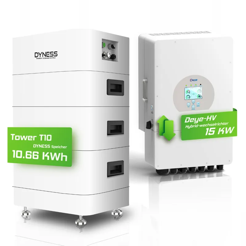 Hybrid-Set Deye 15kW Hybrid-Wechselrichter + 10,66kWh Dyness Speicher Tower T10 Knallerangebot