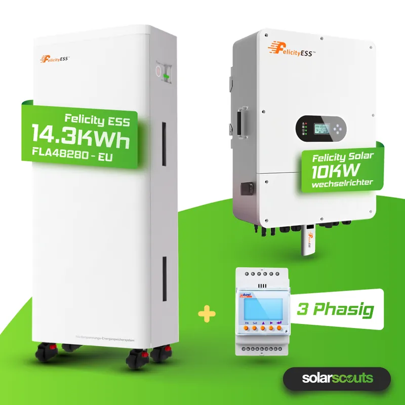 Schneller Versand Felicity Komplettset 10 kW T-REX-10KLP3G01 14,3 kWh FLA48280-EU Felicity Batteriespeicher