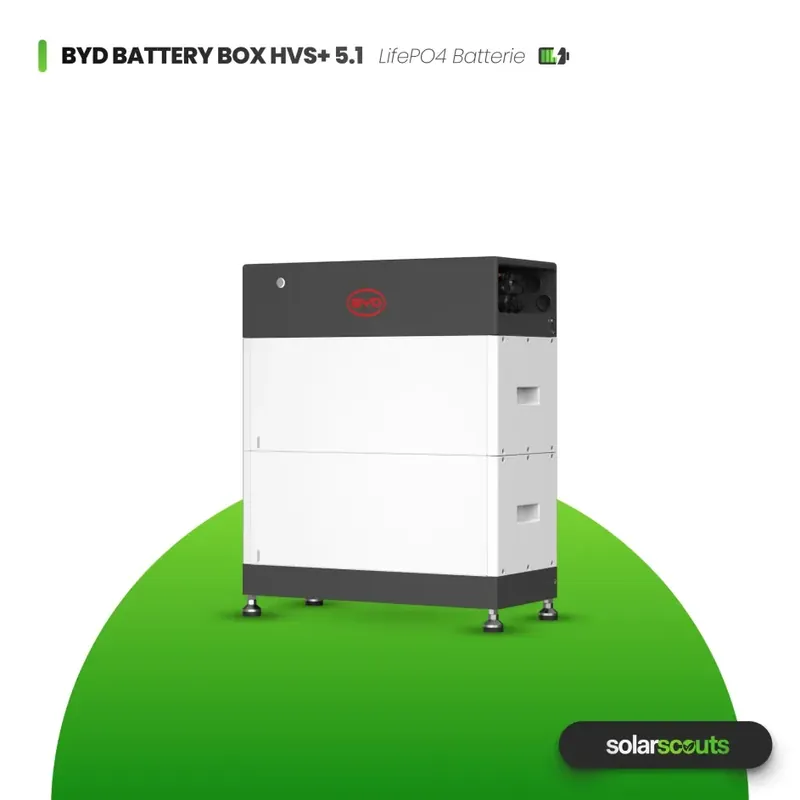 Sofort Bestellen Hybrid-Set Solis 6kW Hybrid-Wechselrichter + 5,12kWh BYD Speicher HVS+