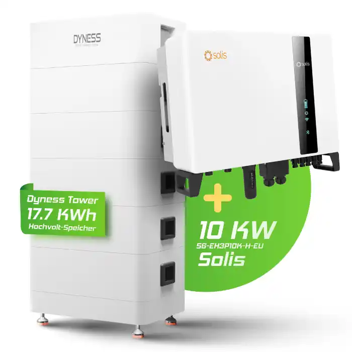 Hybrid-Set Solis 10kW Hybrid-Wechselrichter + 17,76kWh Dyness Speicher Tower T17 Must-Have