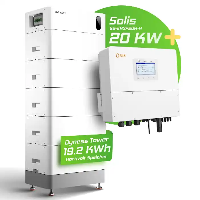 Hybrid-Set Solis 20kW Hybrid-Wechselrichter + 19,2kWh Dyness Speicher Tower Pro T19 Preis Gesenkt