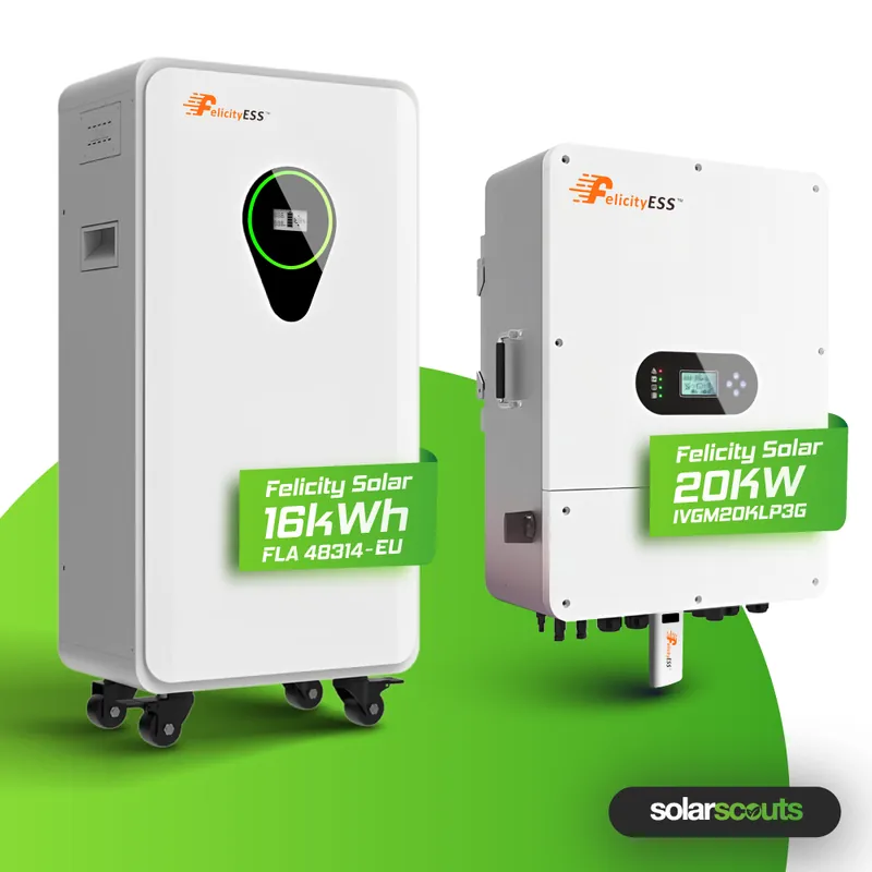 Felicity 20 kW Hybrid Wechselrichter Set mit 16 kWh Felicity Speicher Top-Seller