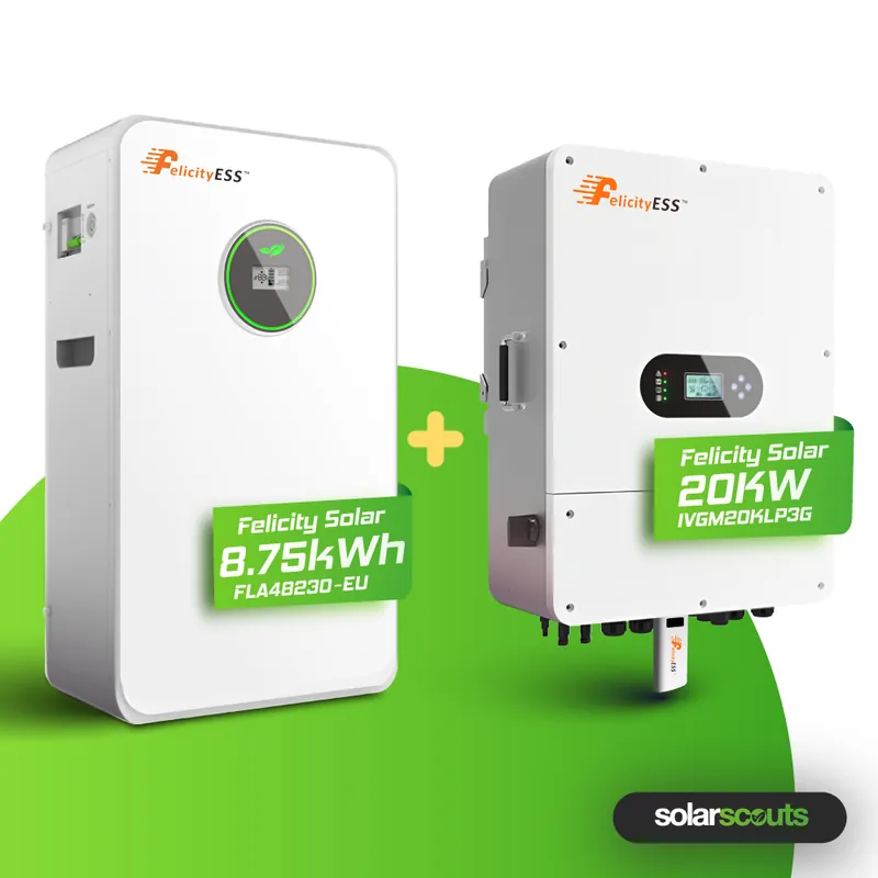 Highlight Felicity 20 kW Hybrid Wechselrichter Set mit 8,75 kWh Felicity Speicher