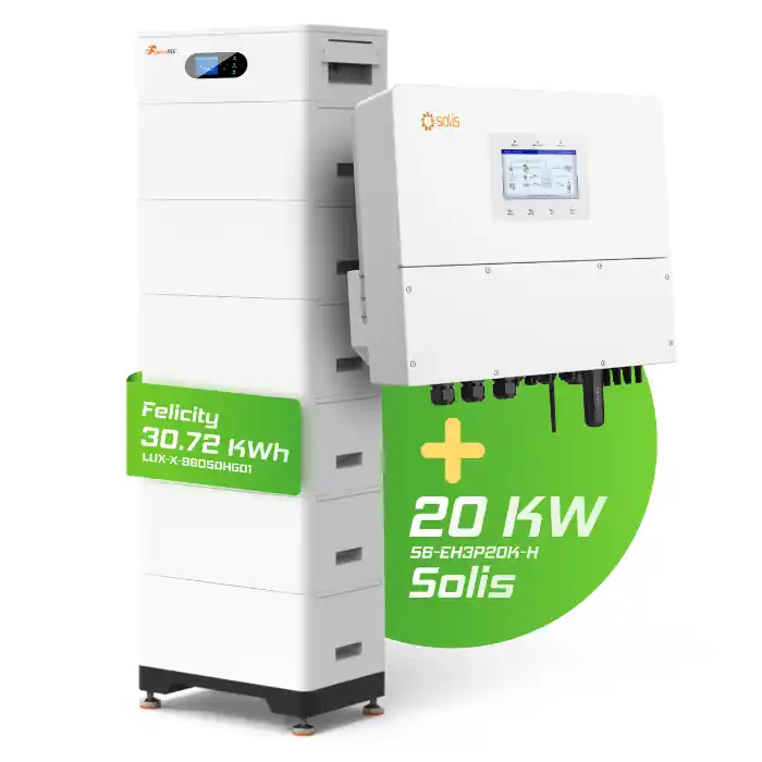 Hybrid-Set Solis 20kW Hybrid-Wechselrichter + 30,72kWh Felicity Speicher LUX-X Aktuell