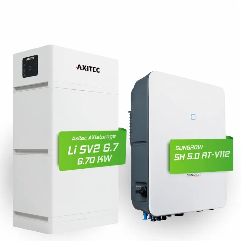 Jetzt Kaufen Hybrid-Set Sungrow 5kW Hybrid-Wechselrichter + 6,7kWh Axitec Speicher LI-SV2-6.7