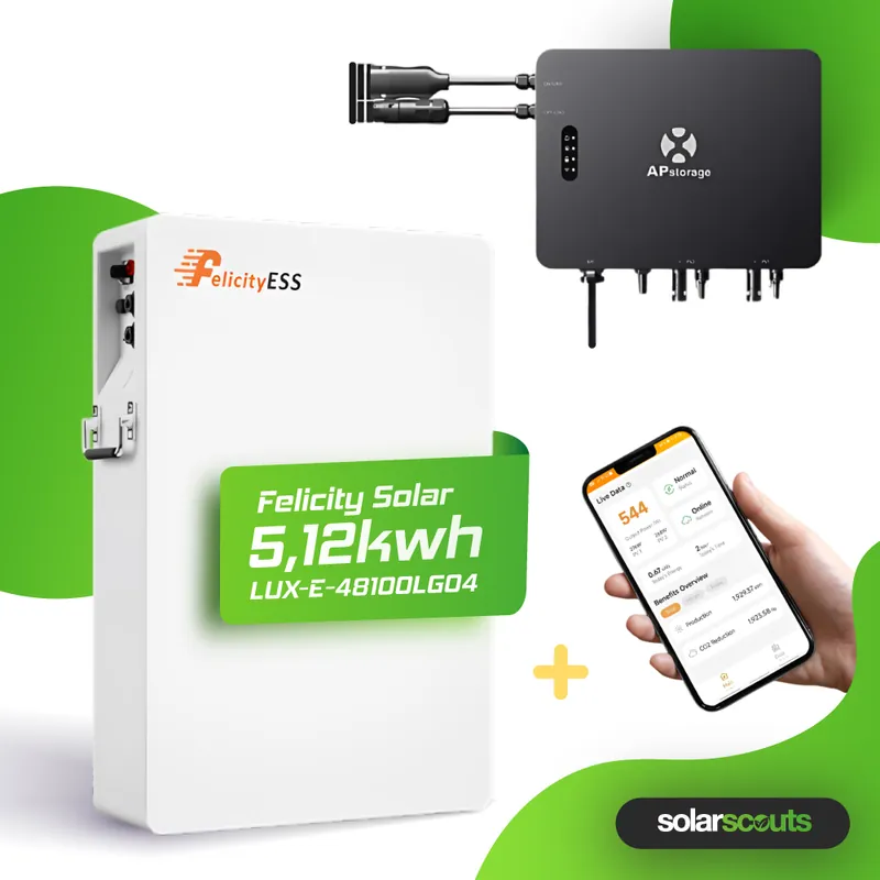Nur Heute Balkonkraftwerk Speicher-Set – APsystems EZHI + Felicity 5,1 kWh