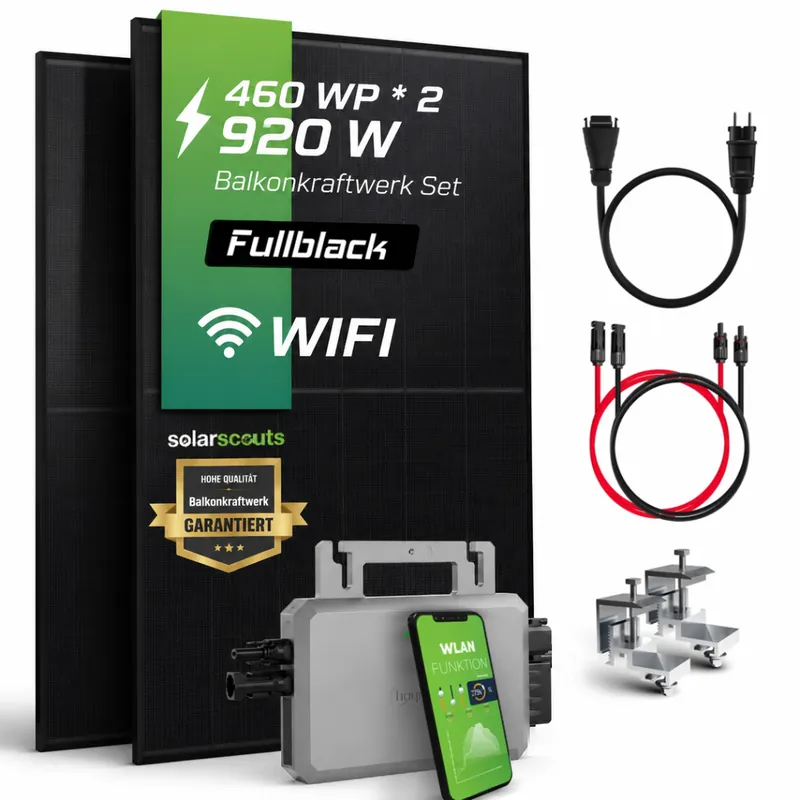 Sofort Bestellen Balkonkraftwerk-Set Hoymiles HF-800-WB 2x AIKO 460W