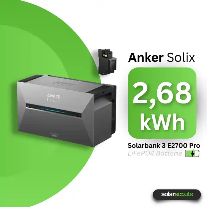 Anker SOLIX Solarbank 3 E2700 Pro – Smarter Speicher für dein Balkonkraftwerk (mit Smartmeter) Angebot