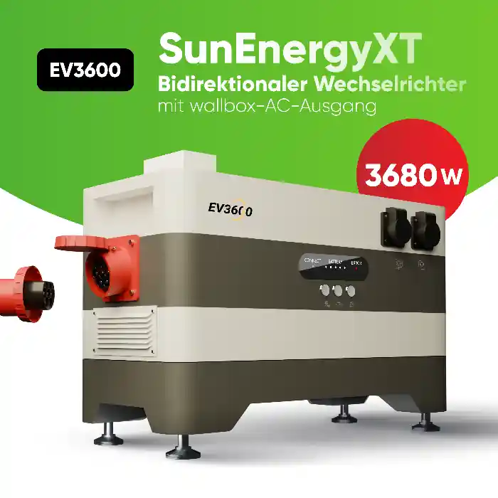 SunEnergyXT EV3600 - Bidirektionaler Wechselrichter Must-Have