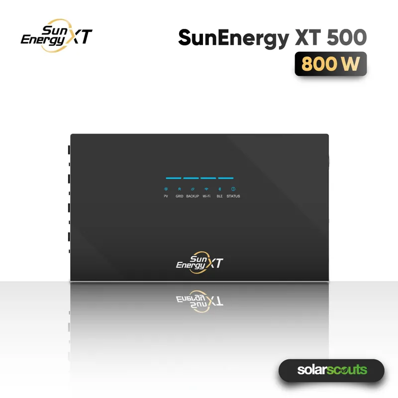 Expressversand SunEnergyXT 500 5 kWh LiFePO4 Balkonkraftwerk Speicher Set 800W Wechselrichter 4 MPPT Plug Play