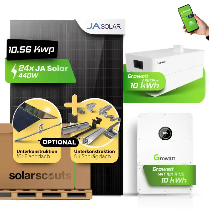 Solaranlage Komplettset mit Speicher kaufen 10 kW Photovoltaik Solaranlage kaufen Nur Für Kurze Zeit