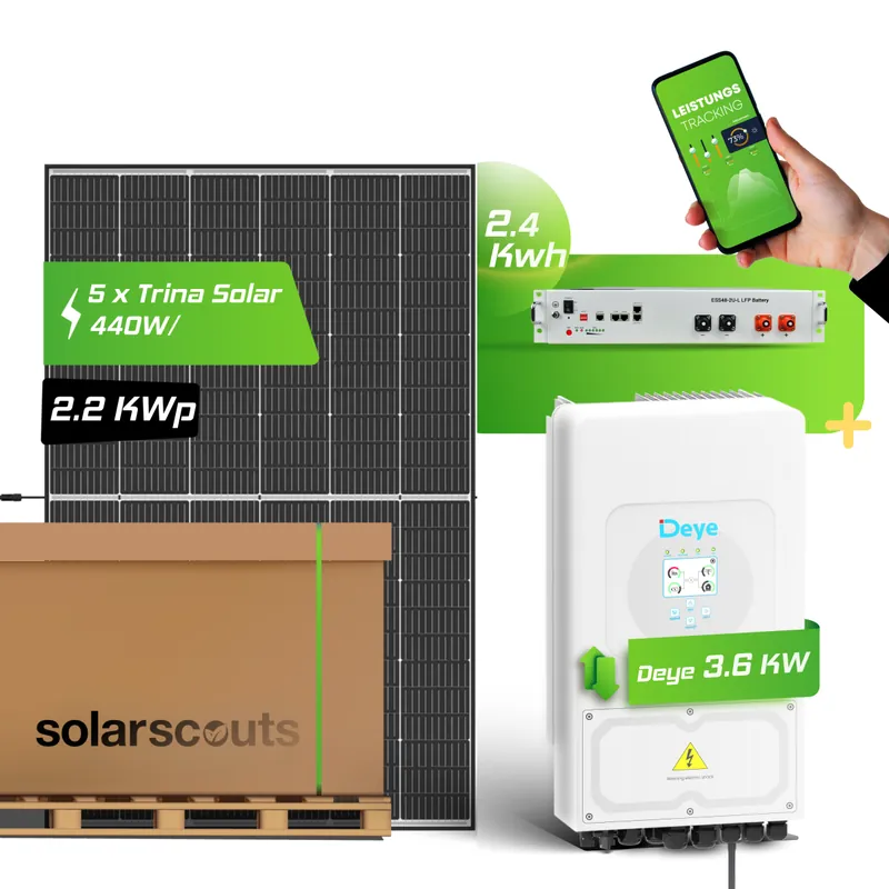 2,2kWp Photovoltaikanlage Trina Solar mit 2,5 kWh Batteriespeicher Pytes 4850 Nur Für Kurze Zeit