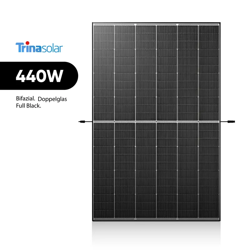 Trina Solar Vertex S+ 440W N-Type Bifazial Glas-Glas Full Black TSM-NEG9RC.27 Garantierte Lieferung