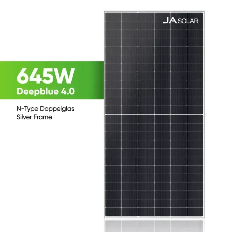 Neue Ware JA Solar 645W JAM72D42LB Bifazial N-Type Glas-Glas