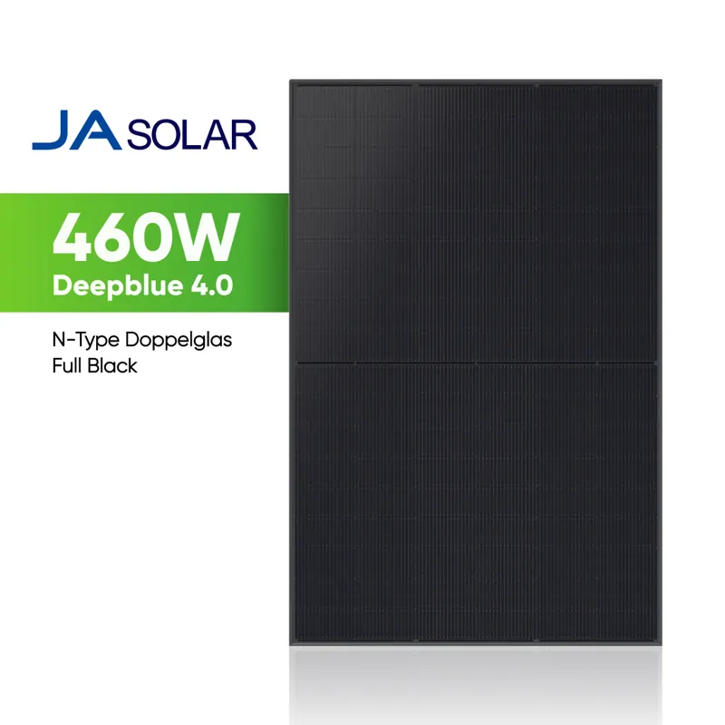 JA Solar 460W JAM54D41 Monofazial N-Type Full Black Glas-Glas Solange Der Vorrat Reicht