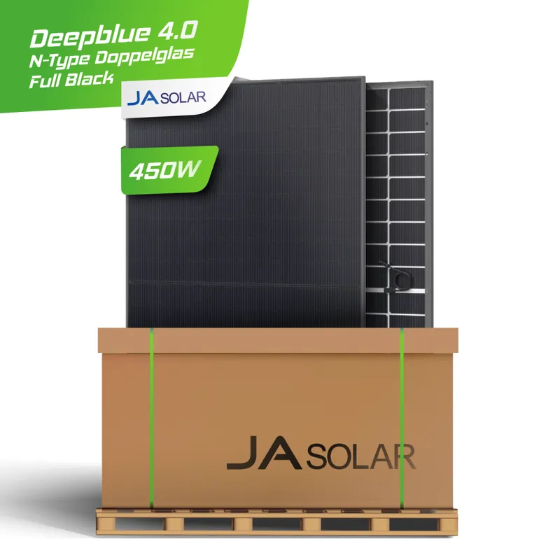 JA Solar 450W JAM54D41LB Bifazial Full Black N-Type Glas-Glas - Palette Mega-Angebot