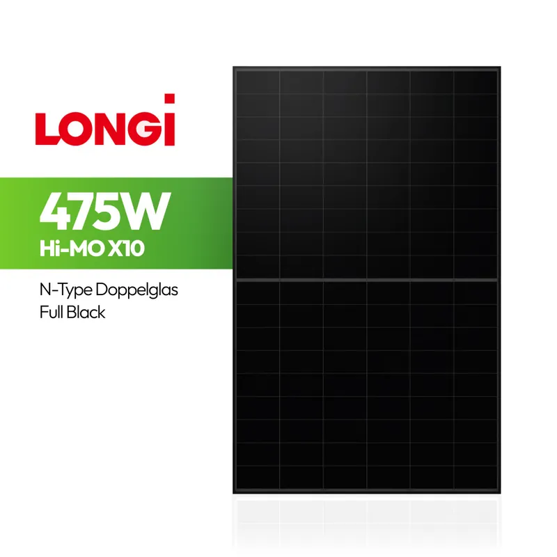 Top-Seller LONGi Hi-MO X10 475 Wp Glas-Glas Bifazial (LR7-54HVD-475M)