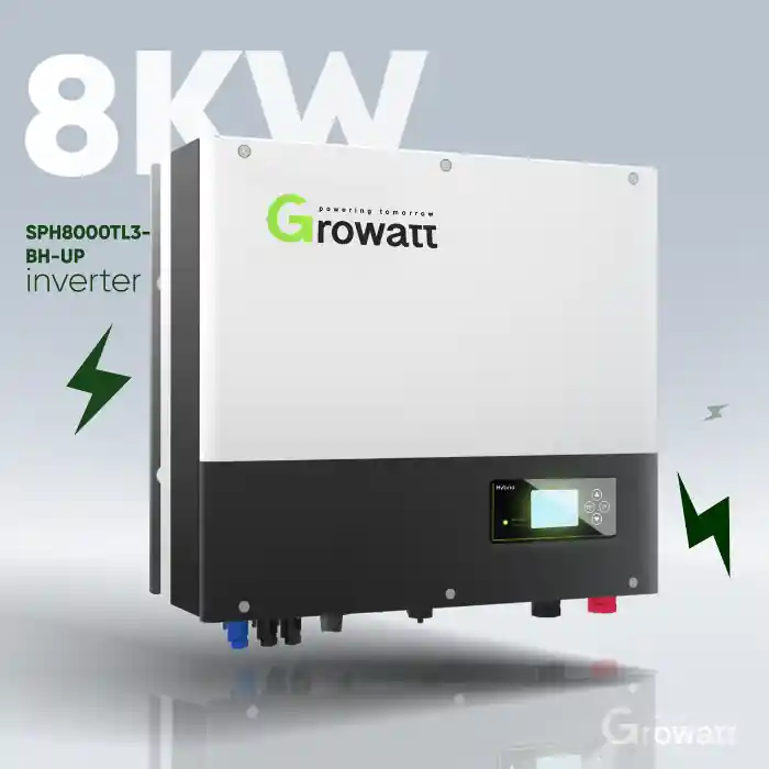 Markenprodukt Growatt SPH 8000TL3 BH-UP Hybridwechselrichter 8kW 3-phasig (Hochvolt)