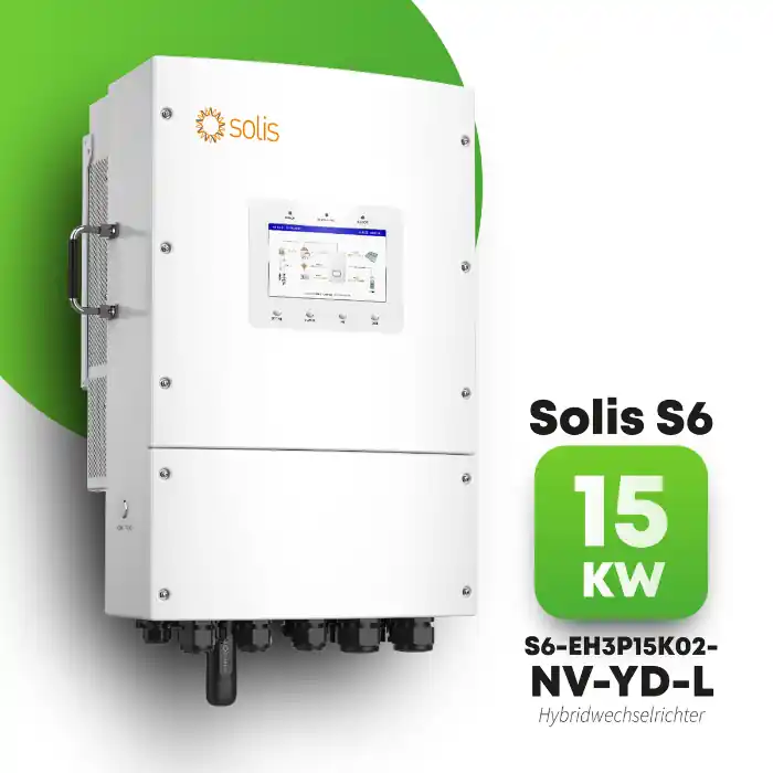 Solis S6-EH3P15K02-NV-YD-L NV Hybridwechselrichter 15kW 3-Phase Geprüft