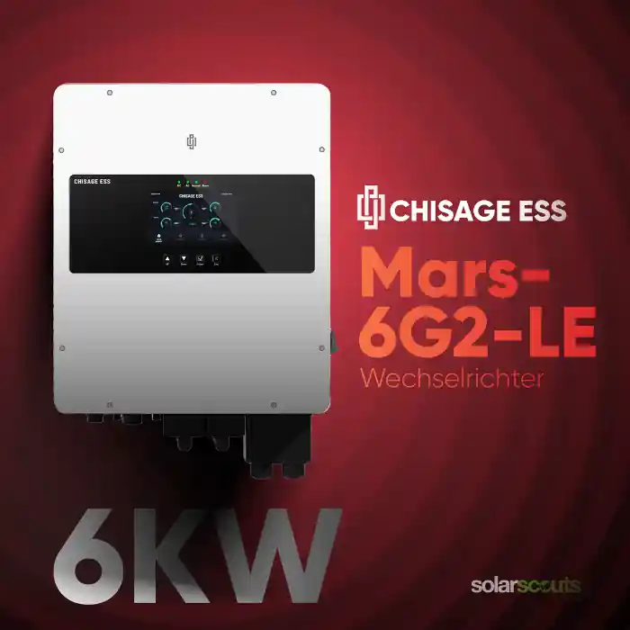 Chisage ESS 6kW Hybrid Wechselrichter Mars-6G2-LE Niedervolt Versand Am Gleichen Tag