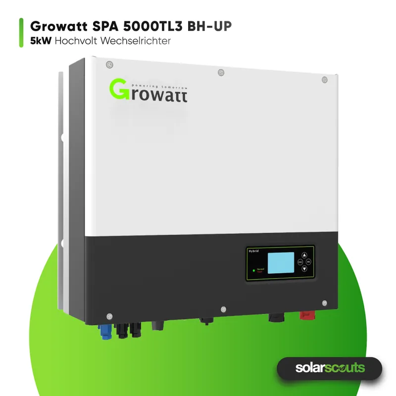 Growatt SPA 5000TL3 BH-UP Batteriewechselrichter 5kW 3-phasig (Hochvolt) Neue Ware