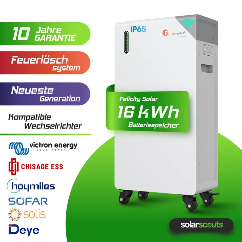 Sofort Bestellen Felicity FLB48314TG1-H 16kWh Niedervolt Batteriespeicher