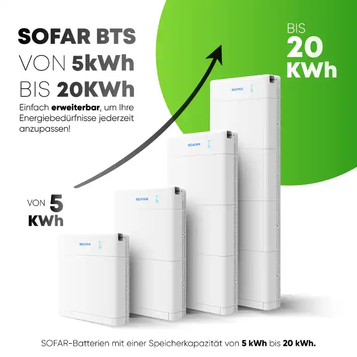 Sofar Speicher BTS 5 kWh - 20 kWh Speicher Auswählbar Neue Kollektion