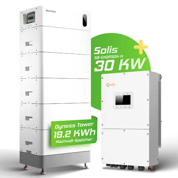 Hybrid-Set Solis 30kW Hybrid-Wechselrichter + 19,2kWh Dyness Speicher Tower Pro T19 Versand Am Gleichen Tag