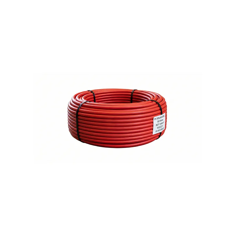 Solarkabel MC4 6mm² 50m H1Z2Z2-K Rot Neue Ware