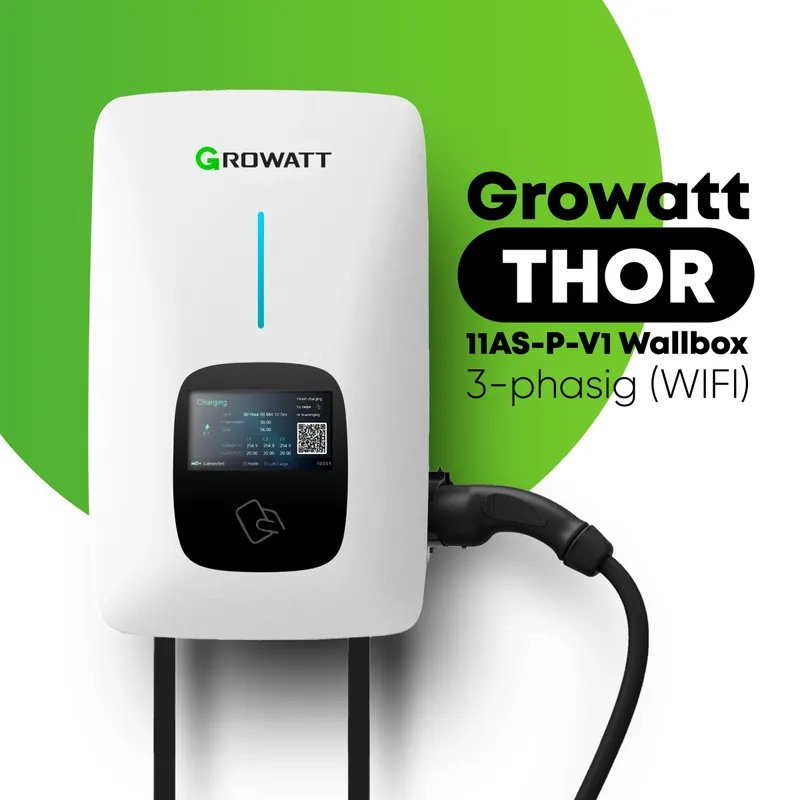 Solange Der Vorrat Reicht Growatt THOR 11AS-P-V1 Wallbox 3-Phasig (WIFI)