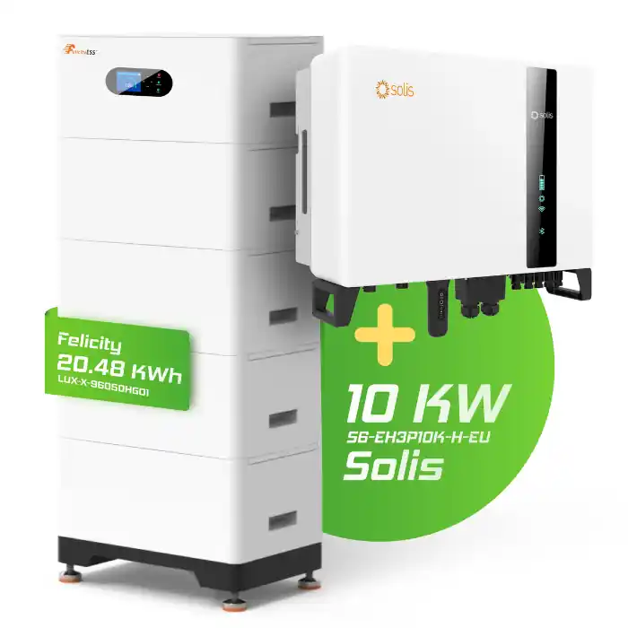 Hybrid-Set Solis 10kW Wechselrichter + 20,48kWh Felicity LUX-X Echt