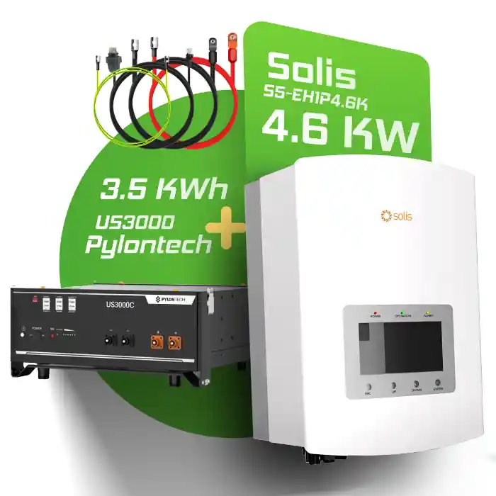 Rabatt Solis Pylontech Hybrid-Set 4,6kW Wechselrichter + 3,5kWh Speicher