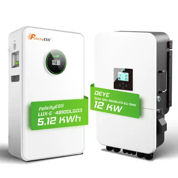 Garantierte Lieferung Hybrid-Set Deye 12kW Hybrid-Wechselrichter + 5,12kWh Felicity Speicher LUX-E