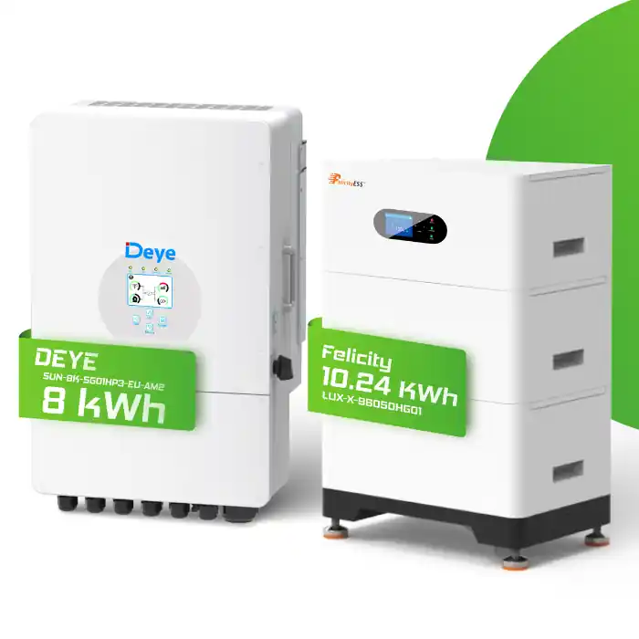 Hybrid-Set Deye 8kW Hybrid-Wechselrichter + 10,24kWh Felicity LUX-X Neu Im Sortiment