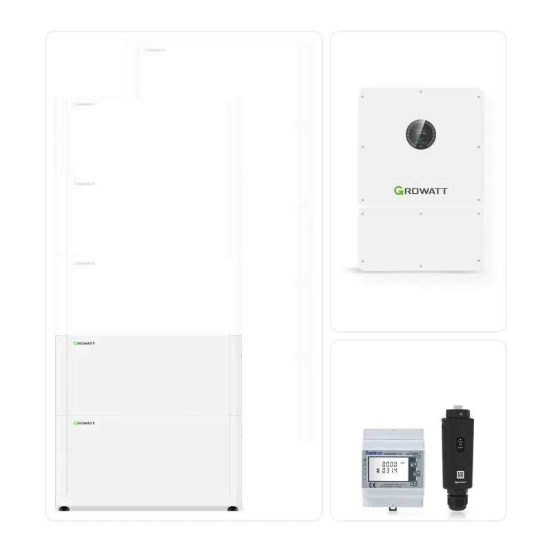 Bestpreis Hybrid-Set Growatt WIT 8kW 3-phasig WR + ALP 10kWh NV Speicher