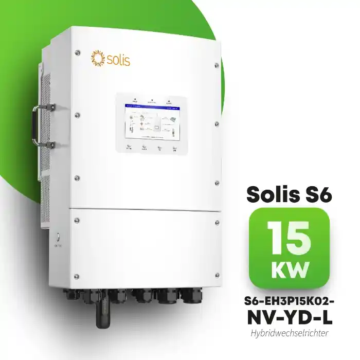 Angebot Hybrid-Set Solis 15kW Hybrid-Wechselrichter + 15,36kWh Pytes Speicher Pi LV1