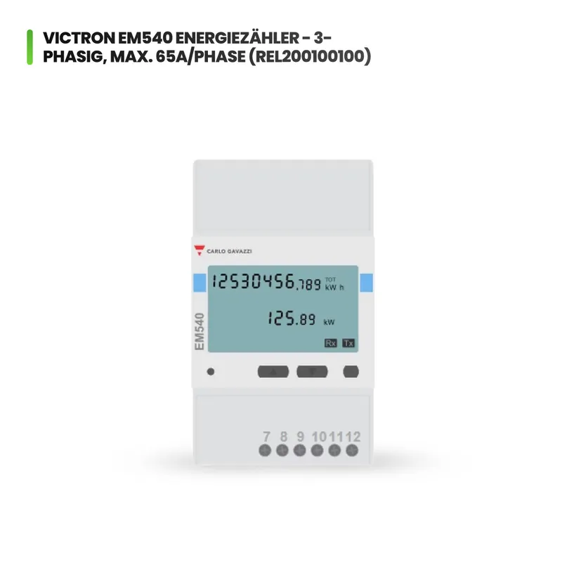 Victron EM540 Energiezähler - 3-Phasig, max. 65A/Phase REL200100100 Bestseller